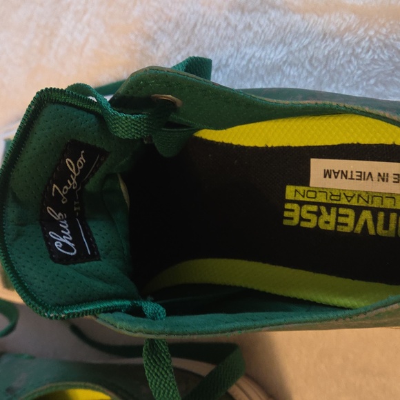 Converse Iridescent Forest Green Chuck Taylor Shoes Womens Size 7.5 - Picture 10 of 12